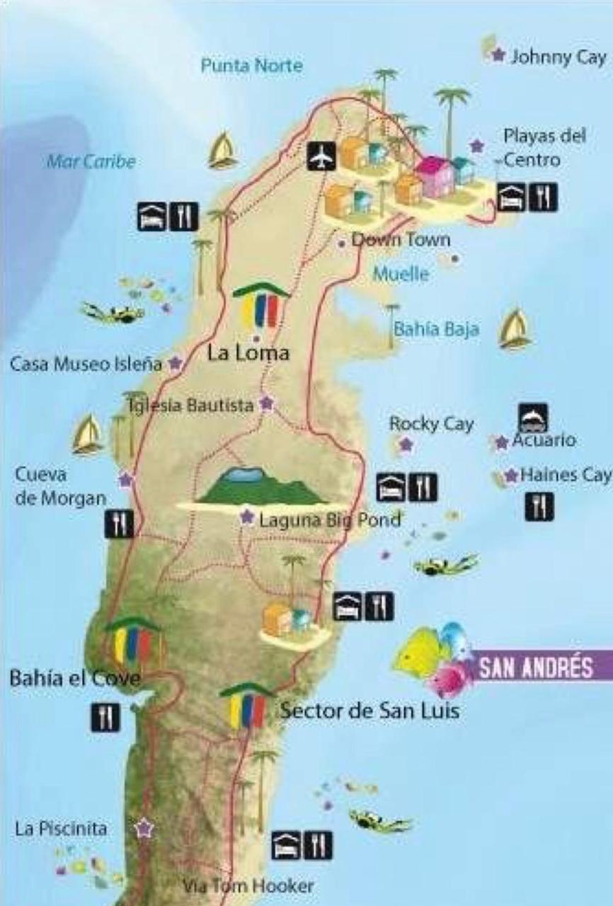 Adyam B & B San Andrés Eksteriør bilde